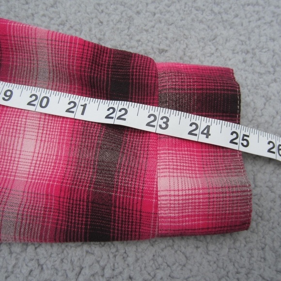 Mountain Hardwear Shirt Women's 14 Plaid‎ Red/Black Pockect Long sleeves Outdoor - Picture 11 of 11